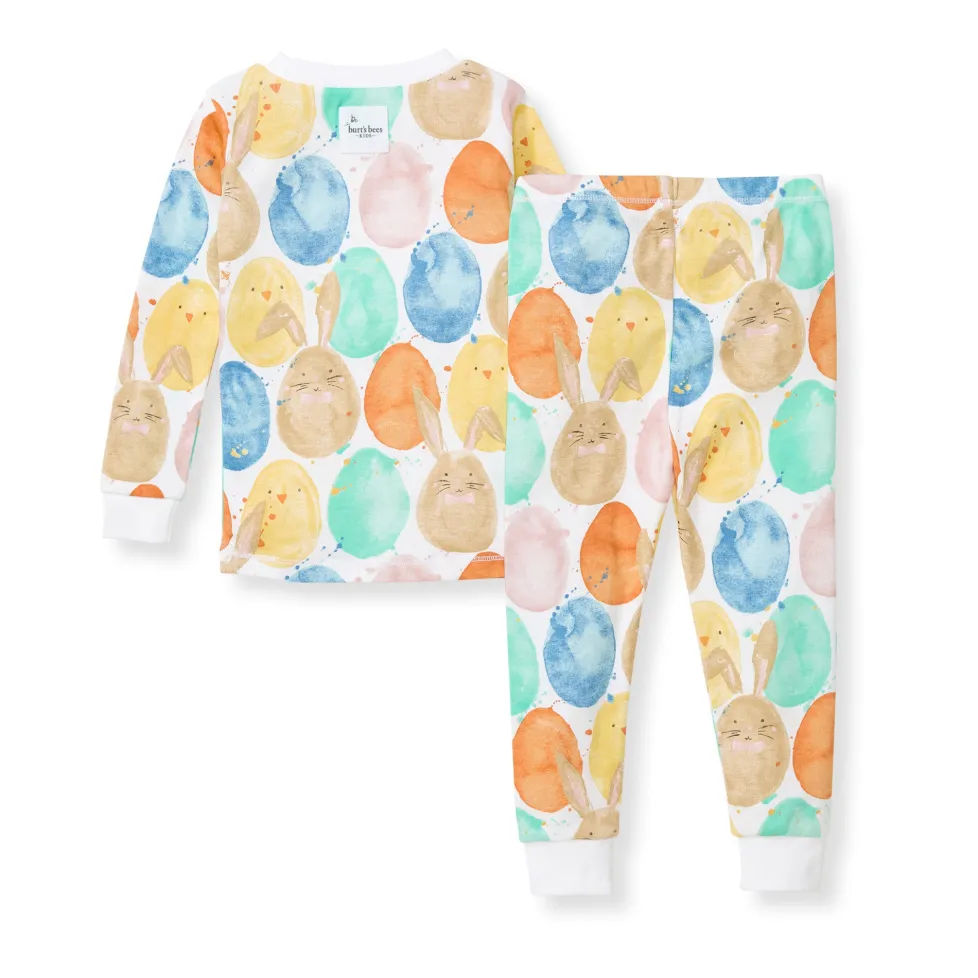 Burt's Bees Organic Two-Piece Pajamas Easter Friends
