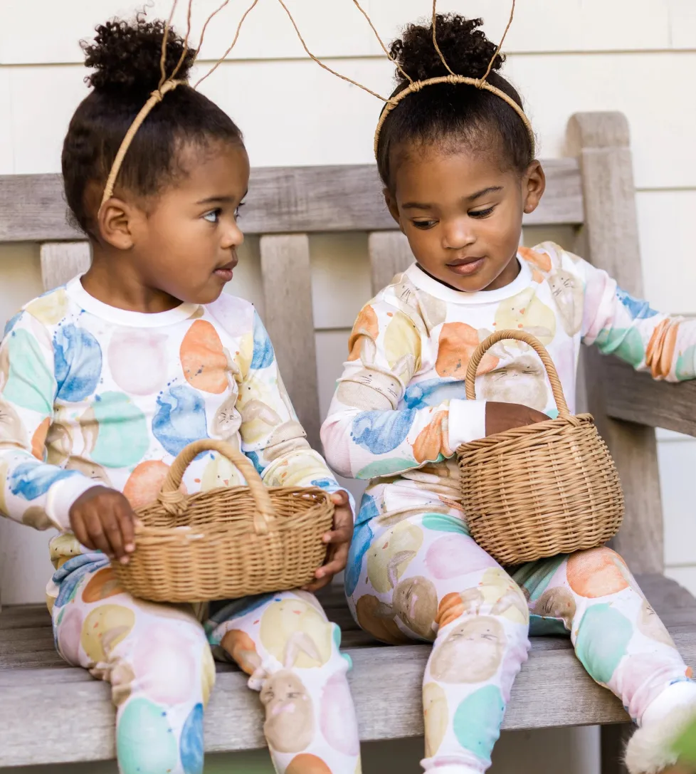 Burt's Bees Organic Two-Piece Pajamas Easter Friends