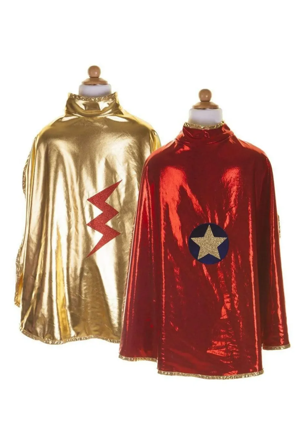 Great Pretenders Gold and Red Reversible Wonder Cape Size 5/6
