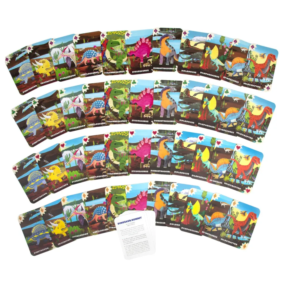 eeBoo Card Game Dinosaur Rummy