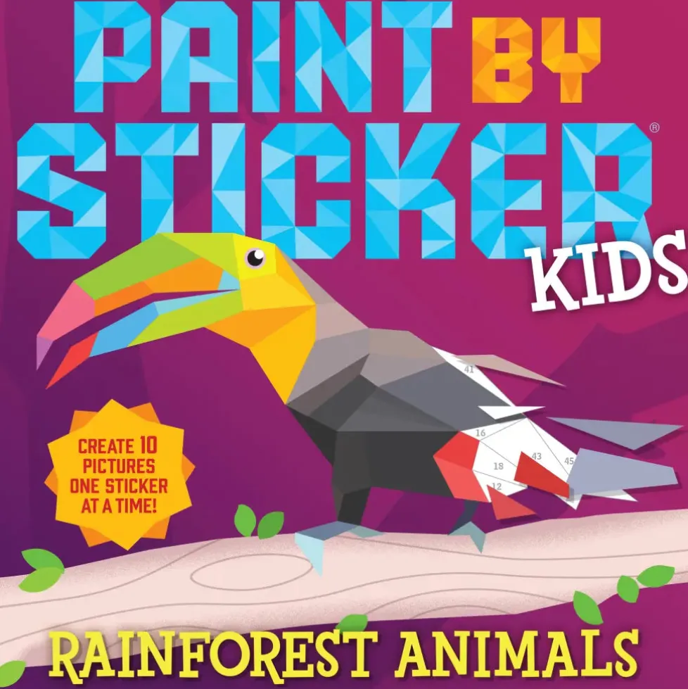 Paint By Sticker Kids Rainforest Animals