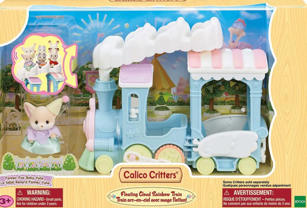 Calico Critters Floating Cloud Rainbow Train