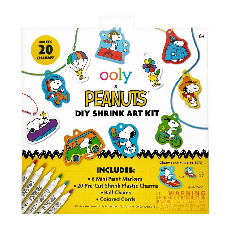 Ooly® x Peanuts®: DIY Shrink Art Kit & Mini Paint Markers