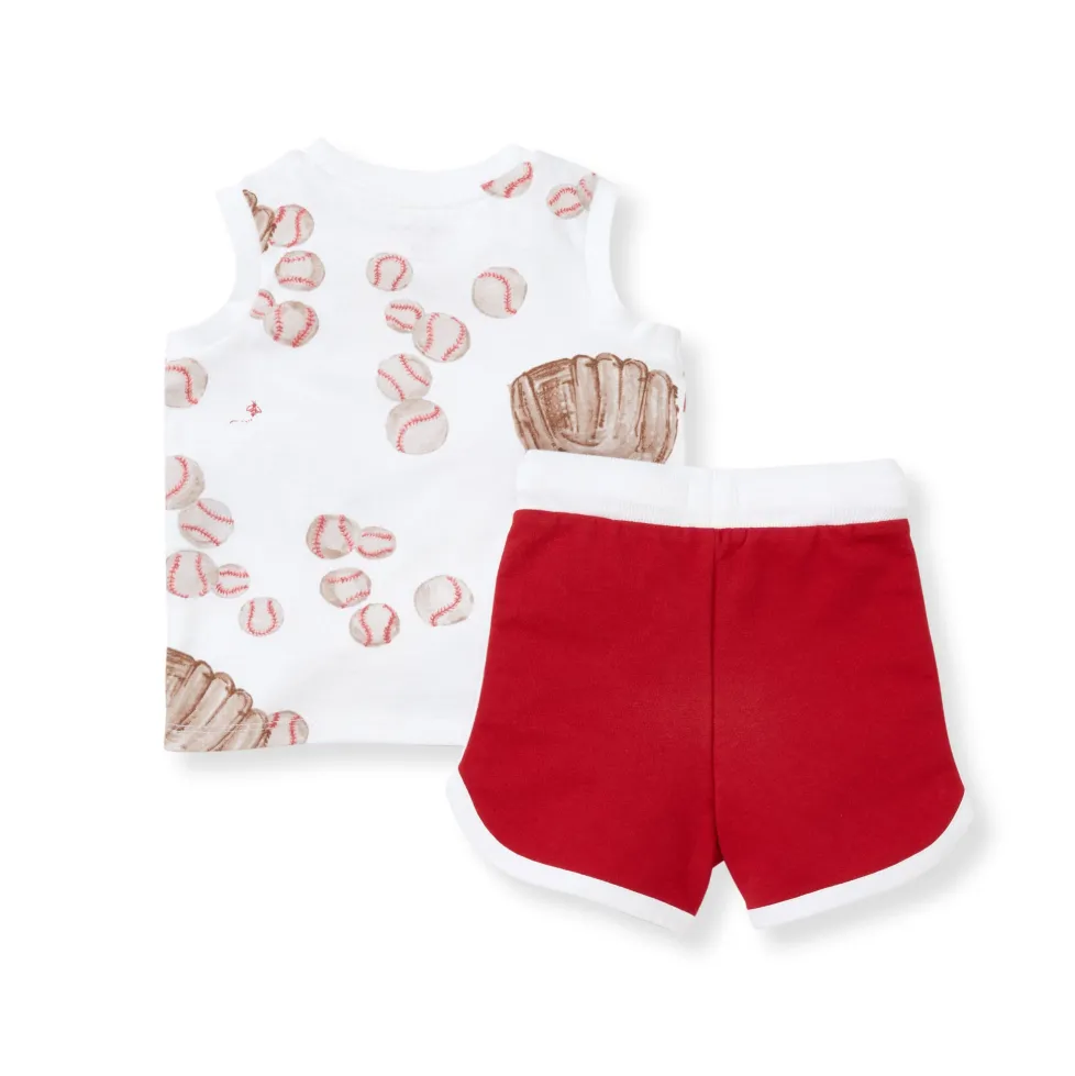 Burt's Bees Organic Play Ball Cotton Tank & Short Set