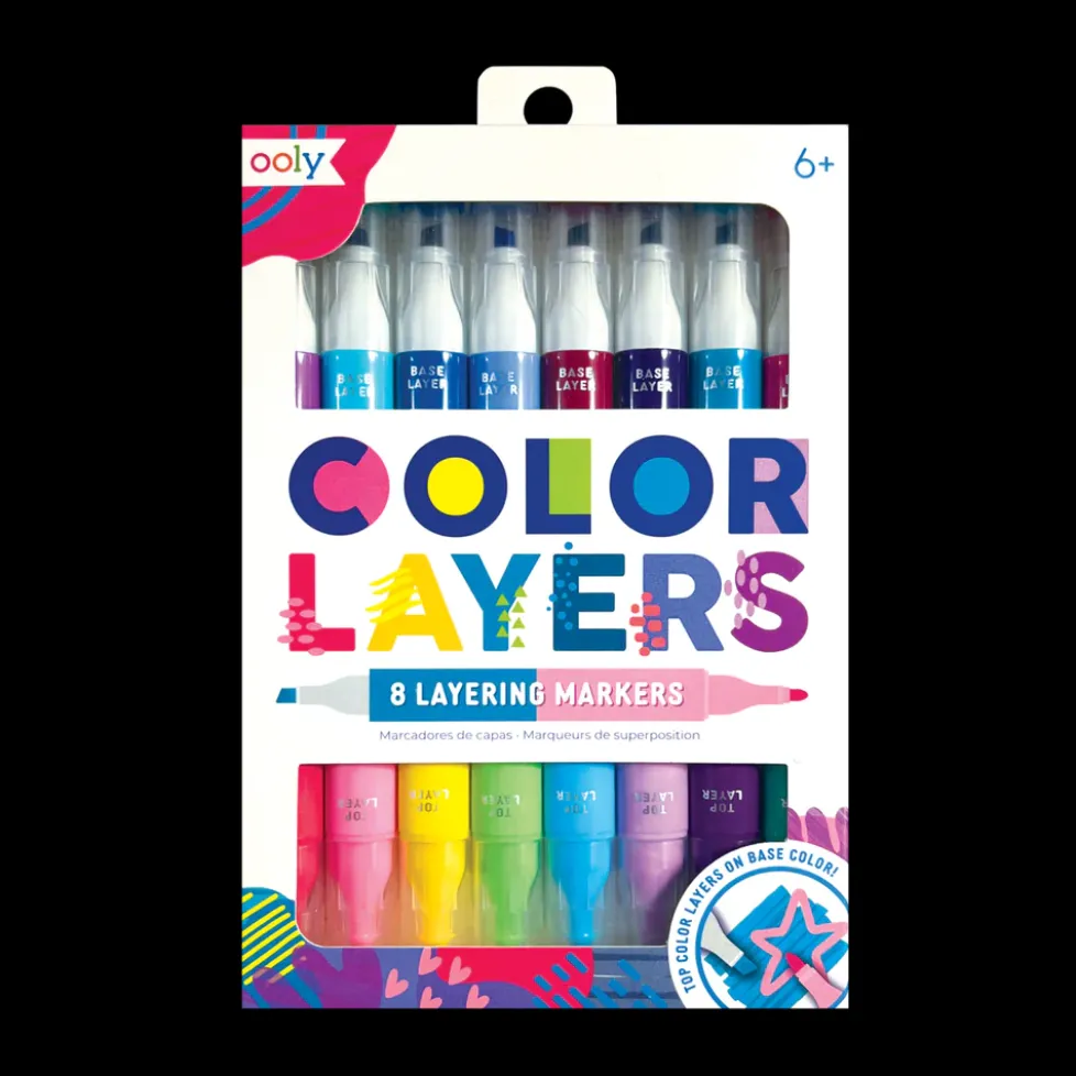 Ooly Color Layers Double Ended Layering Markers - Set of 8