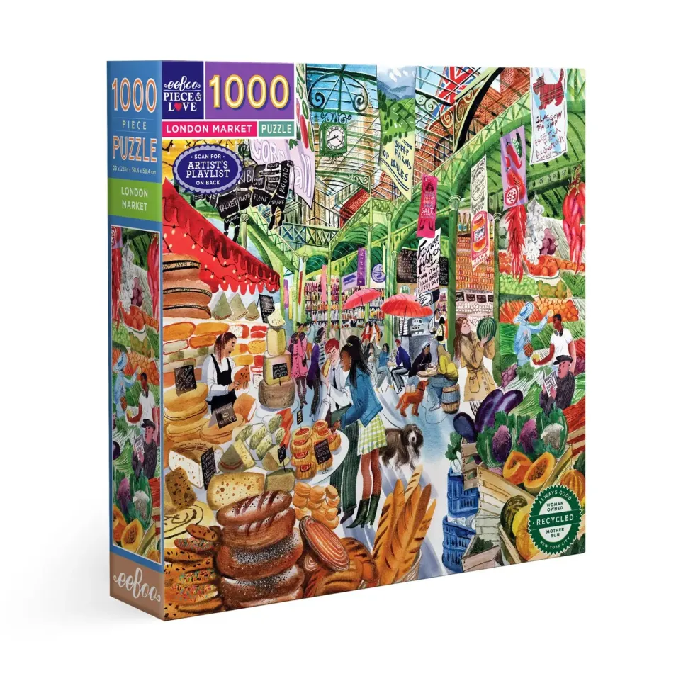 eeBoo 1000 Piece Puzzle London Market