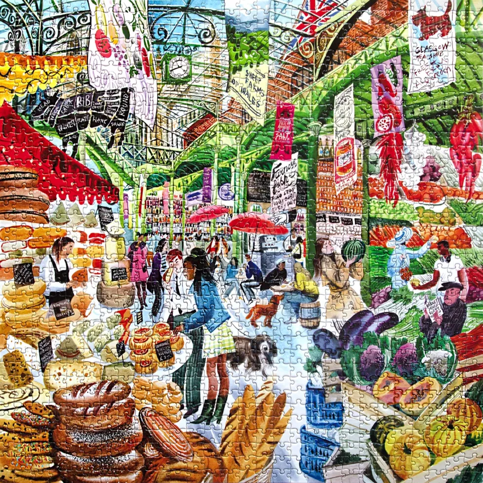 eeBoo 1000 Piece Puzzle London Market