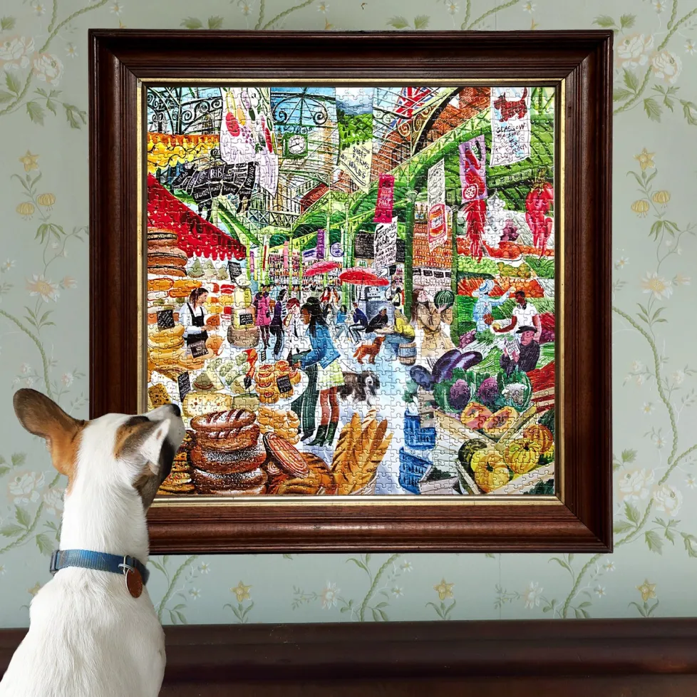 eeBoo 1000 Piece Puzzle London Market