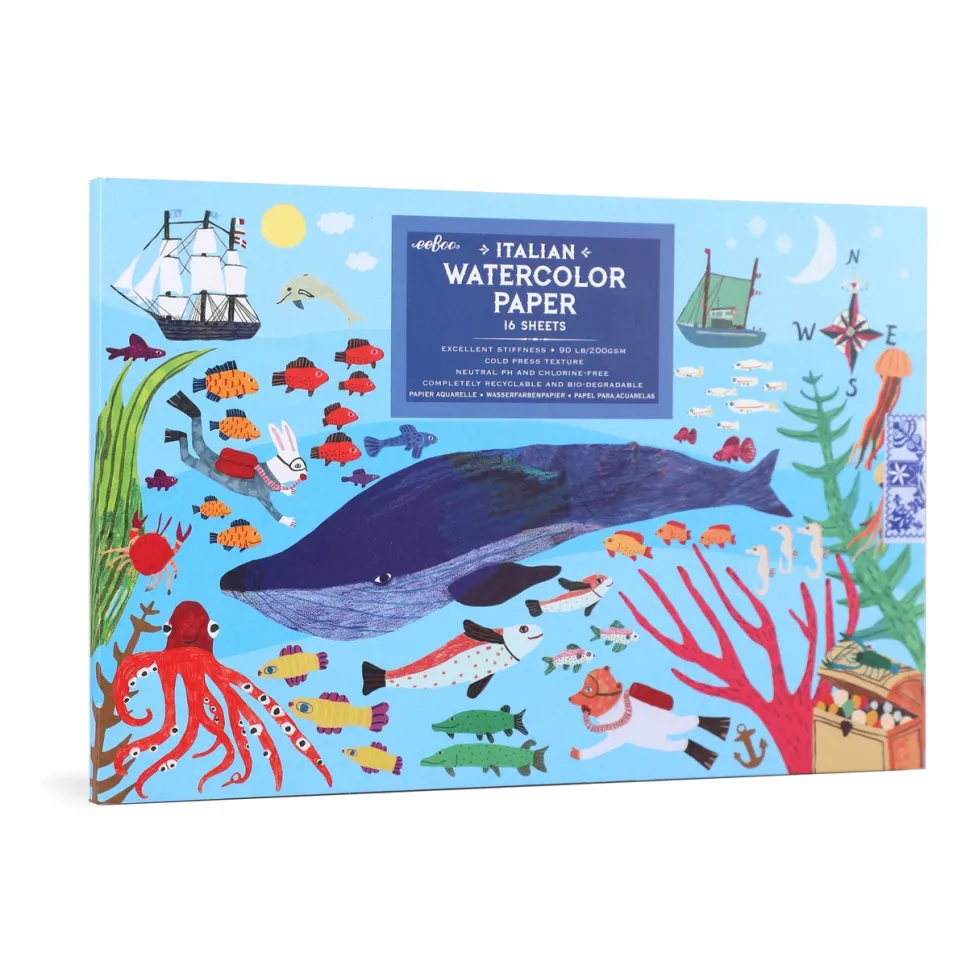 eeBoo Watercolor Pad: In the Sea