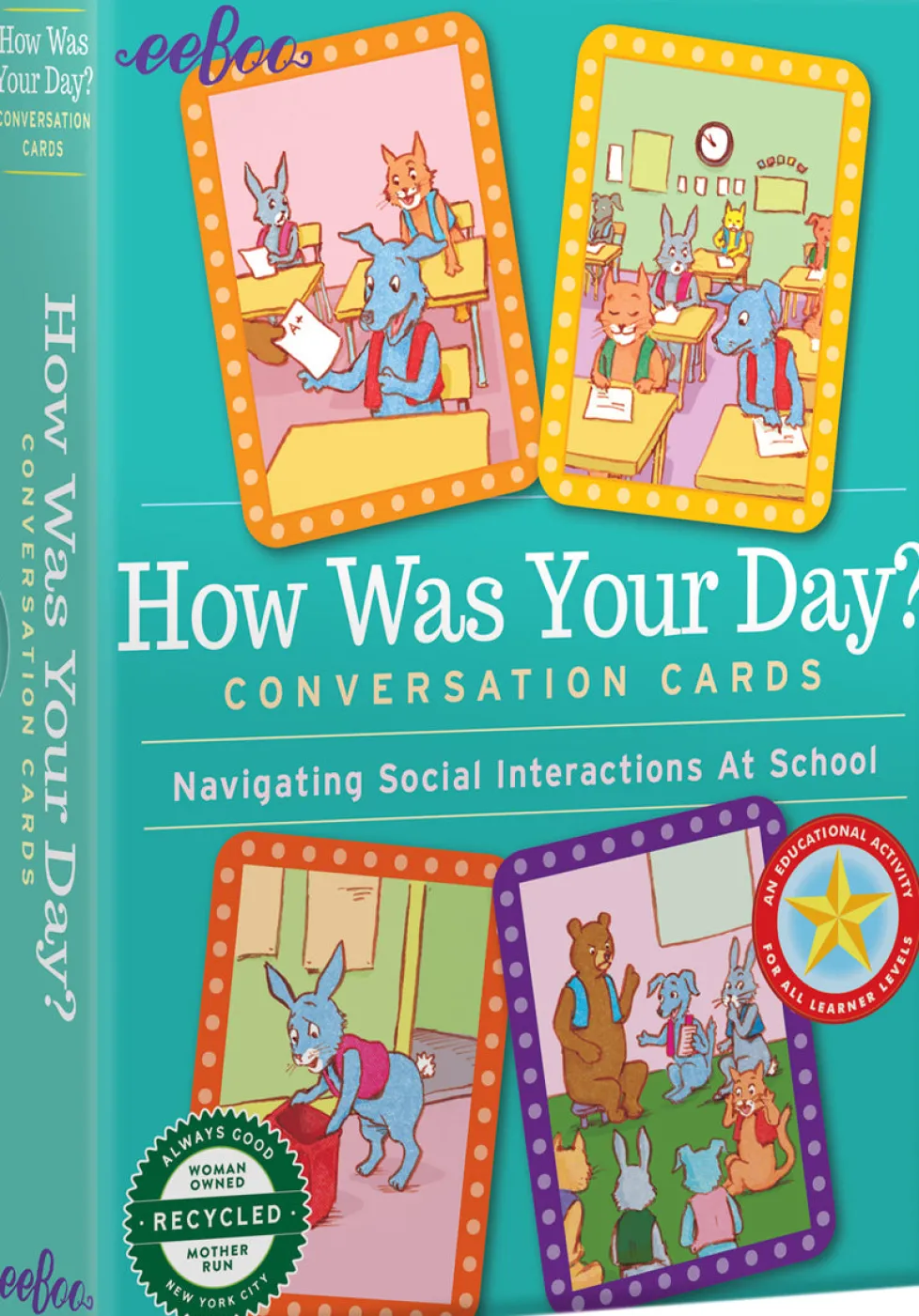 eeBoo Conversation Cards- How Was Your Day?