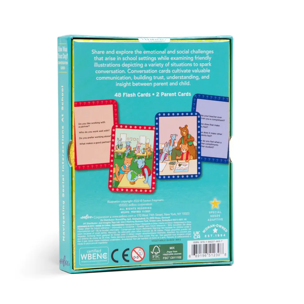 eeBoo Conversation Cards- How Was Your Day?