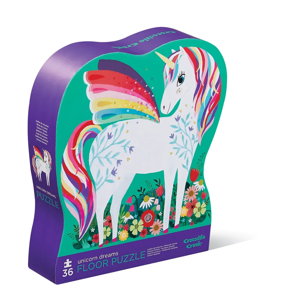 Crocodile Creek 36 Piece Floor Puzzle Unicorn Dreams