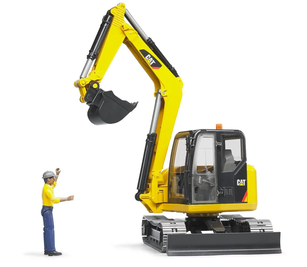 Bruder® CAT® Mini Excavator with Worker