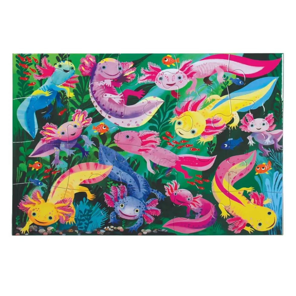 eeBoo 20 Piece Puzzle Axolotl