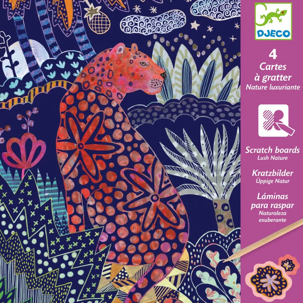 Djeco Scratch Card Activity Set: Lush Nature