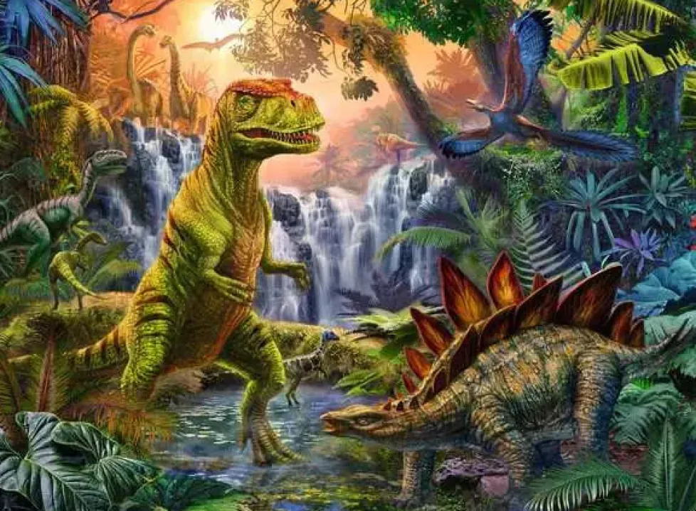 Ravensburger Puzzle 100 Piece Prehistoric Oasis