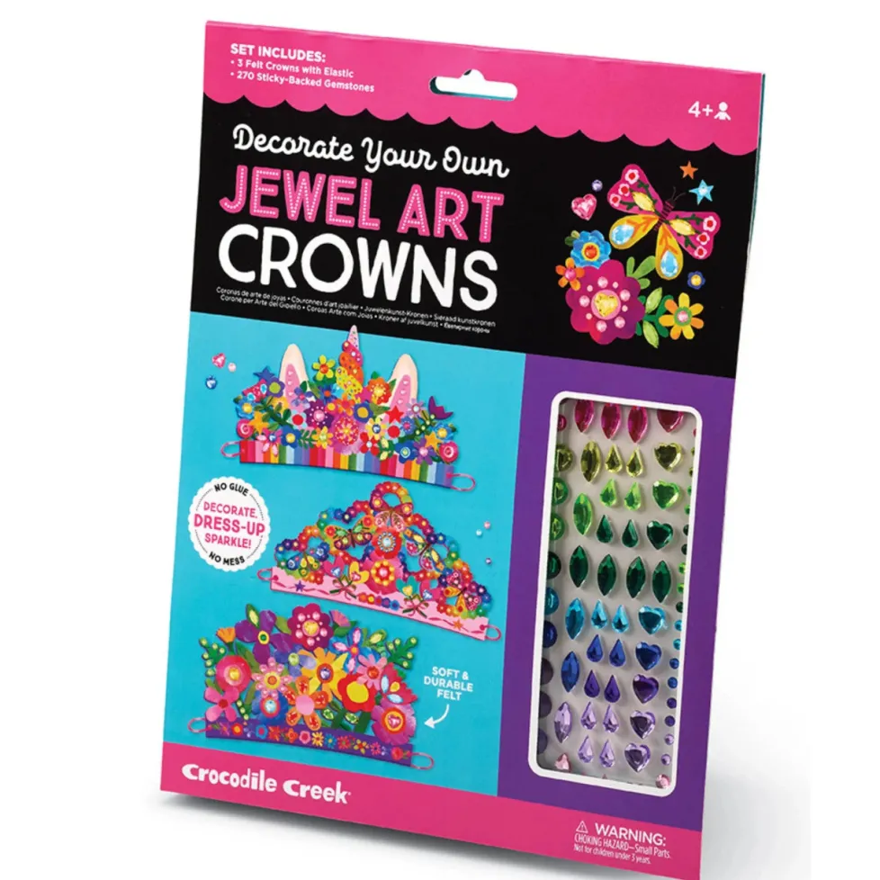 Crocodile Creek Jewel Art: Crowns & Unicorn Flowers