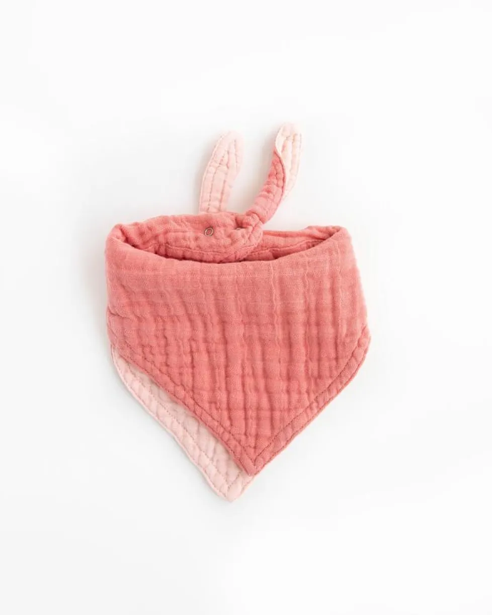 Little Unicorn Cotton Muslin Reversible Bandana Bib Rose Petal