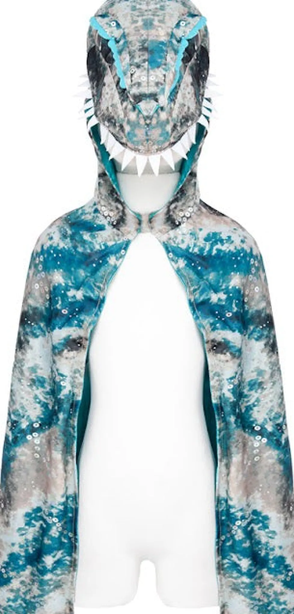 Great Pretenders Raptor Cape Teal/Brown Size 5/6