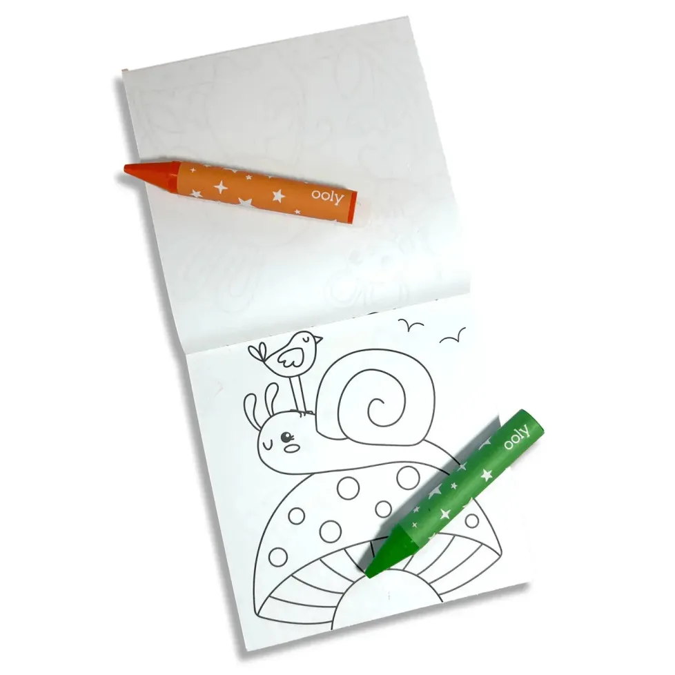 Ooly Carry-Along Coloring Book - Garden Pals
