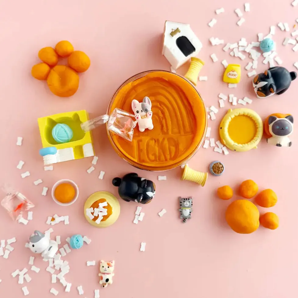 Earth Grown KidDough: Bagged Sensory Kit - Friends Fur-Ever