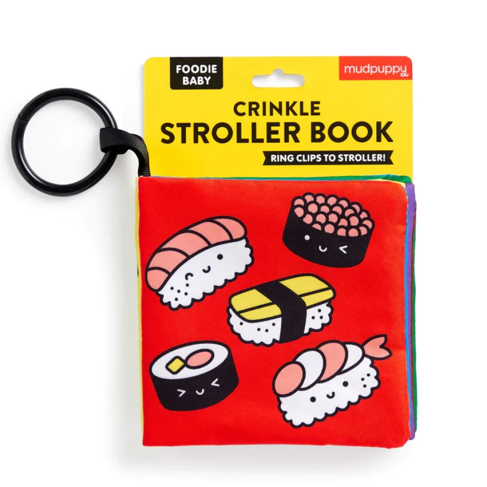 Mudpuppy Crinkle Fabric Stroller Book: Foodie Baby