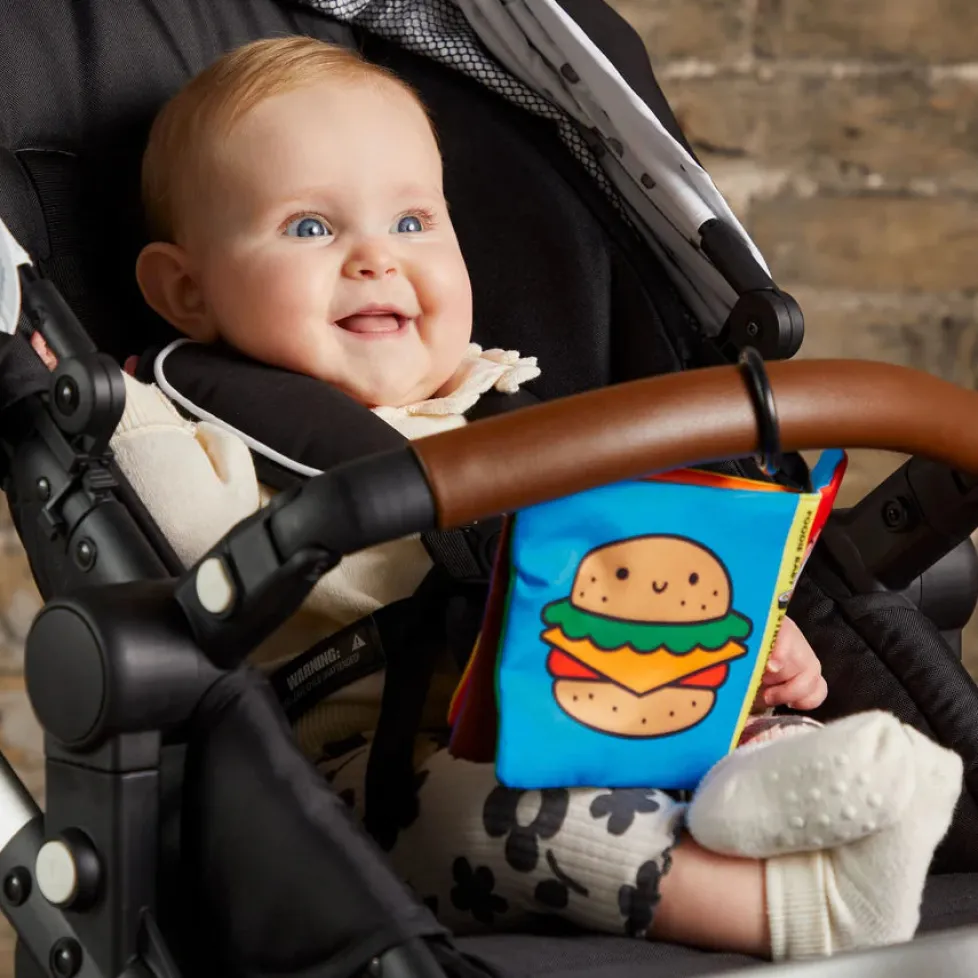 Mudpuppy Crinkle Fabric Stroller Book: Foodie Baby