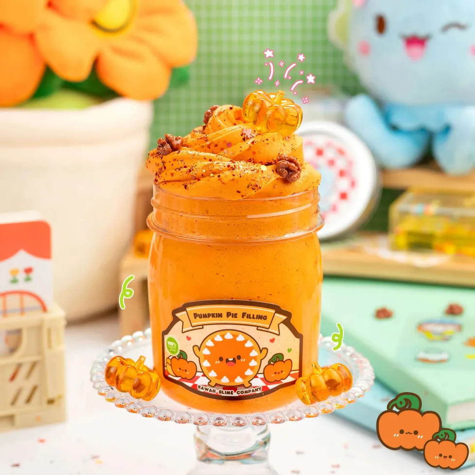 Kawaii Slime: Pumpkin Pie Filling Butter Slime