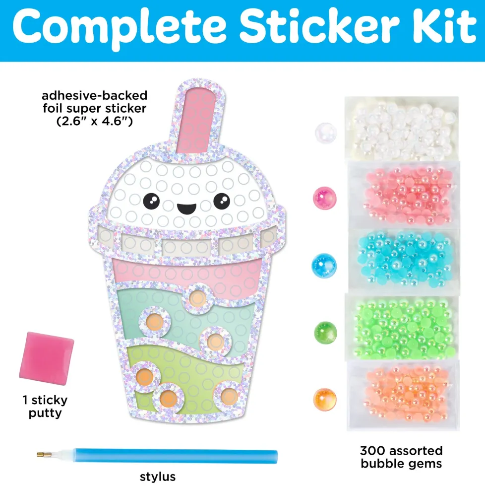 Creativity for Kids Bubble Gems™ Super Sticker Bubble Tea