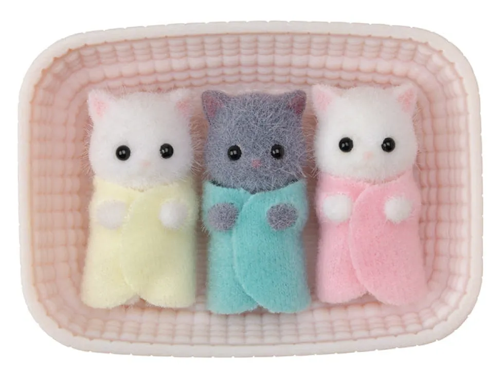 Calico Critters Persian Cat Triplets