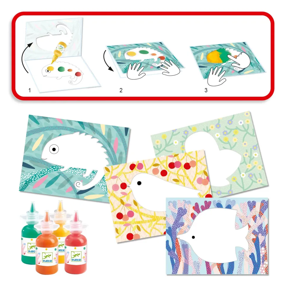 Djeco Petite Barbouille Mess-Free My First Finger Painting