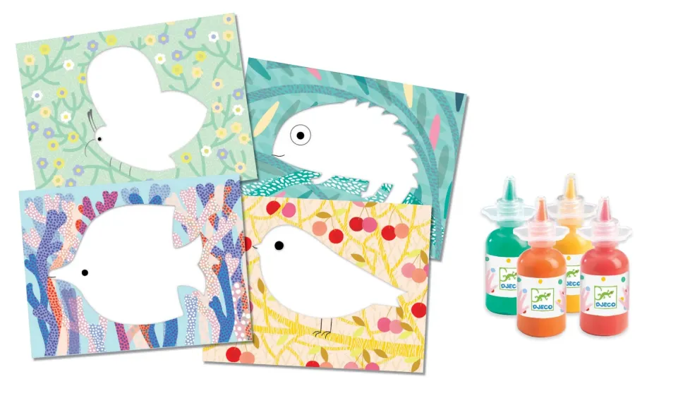 Djeco Petite Barbouille Mess-Free My First Finger Painting