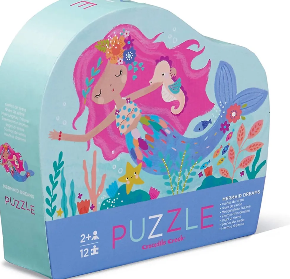 Crocodile Creek 12 Piece Mini Puzzle Mermaid Dreams