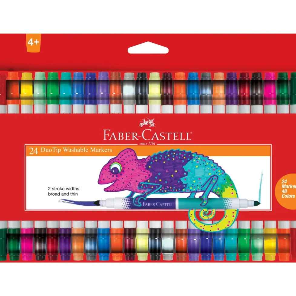 Faber-Castell 24 ct Duo Tip Washable Markers