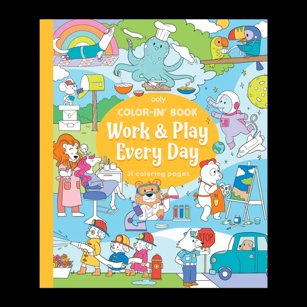 Ooly Color-In' Book - Work and Play Everyday