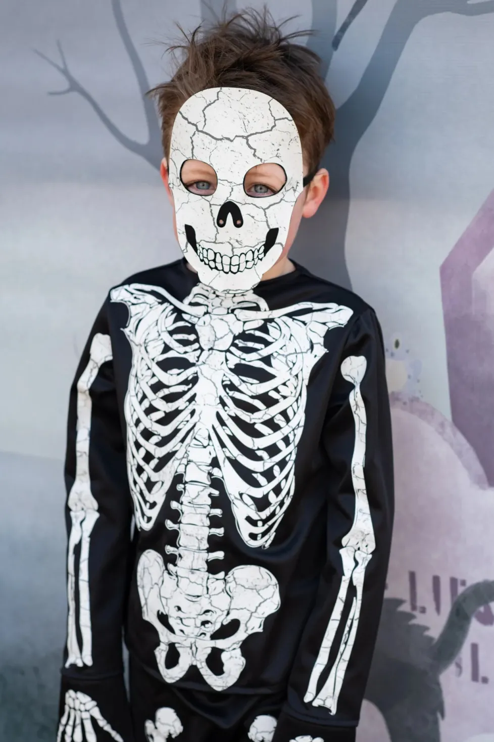 Great Pretenders Glow in the Dark Skeleton Shirt, Pants & Mask