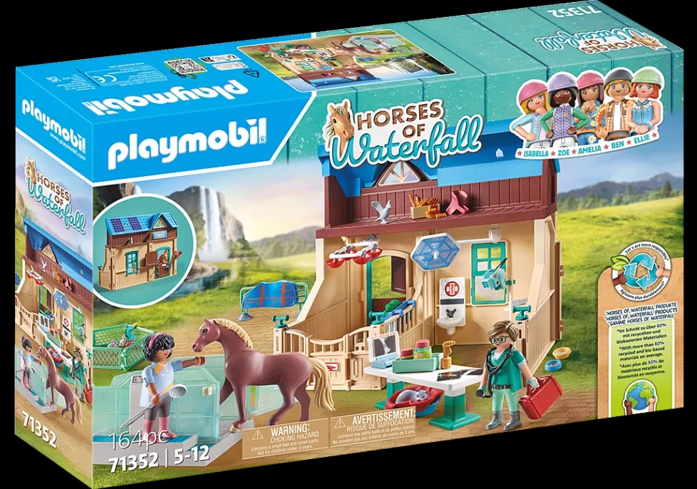 Playmobil Horses of Waterfall: Riding Therapy and Veterinary Practice 71352