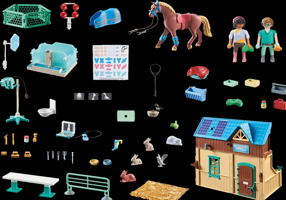 Playmobil Horses of Waterfall: Riding Therapy and Veterinary Practice 71352