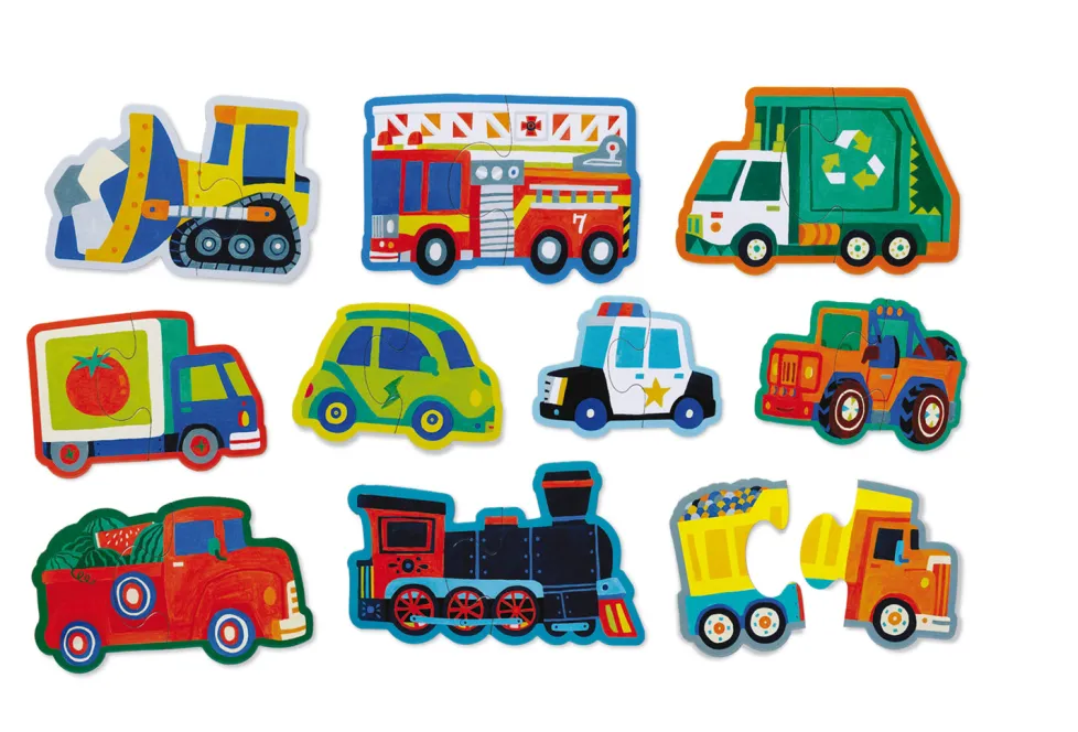 Crocodile Creek Let's Begin Puzzles - Vehicles