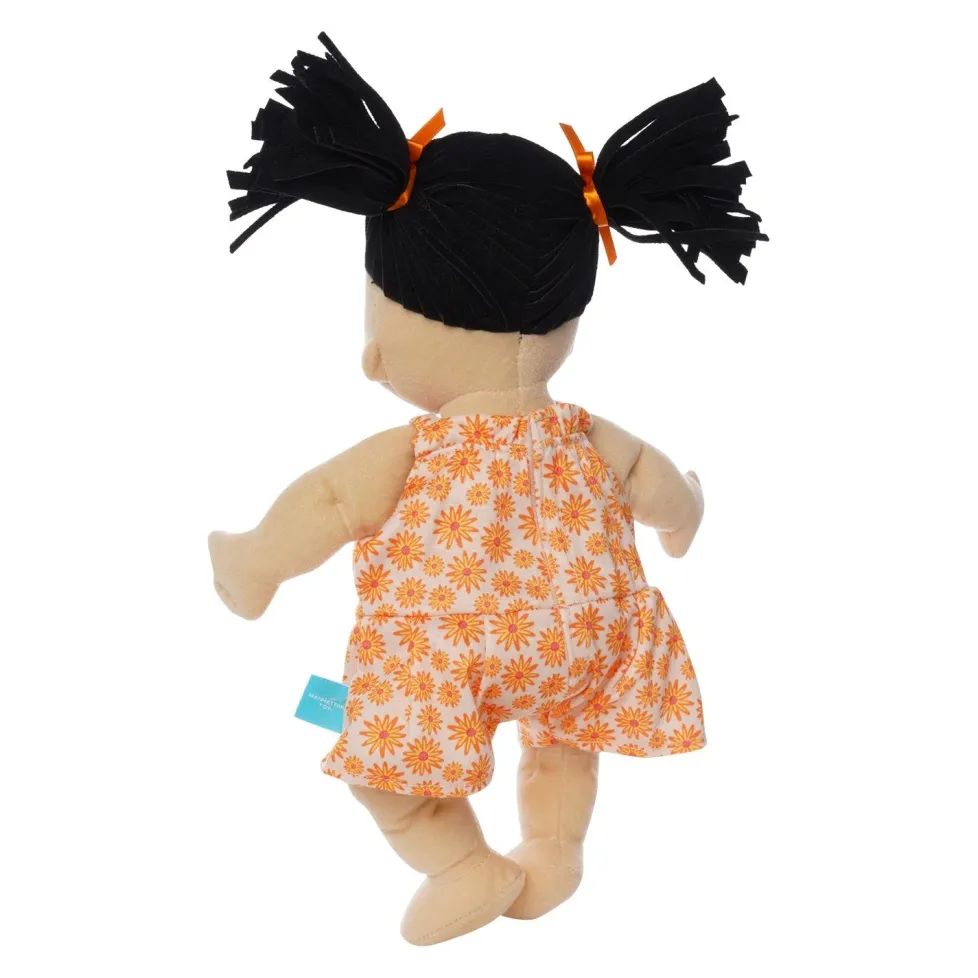Manhattan Toy® Baby Stella Peach Doll Black Hair (New Box)