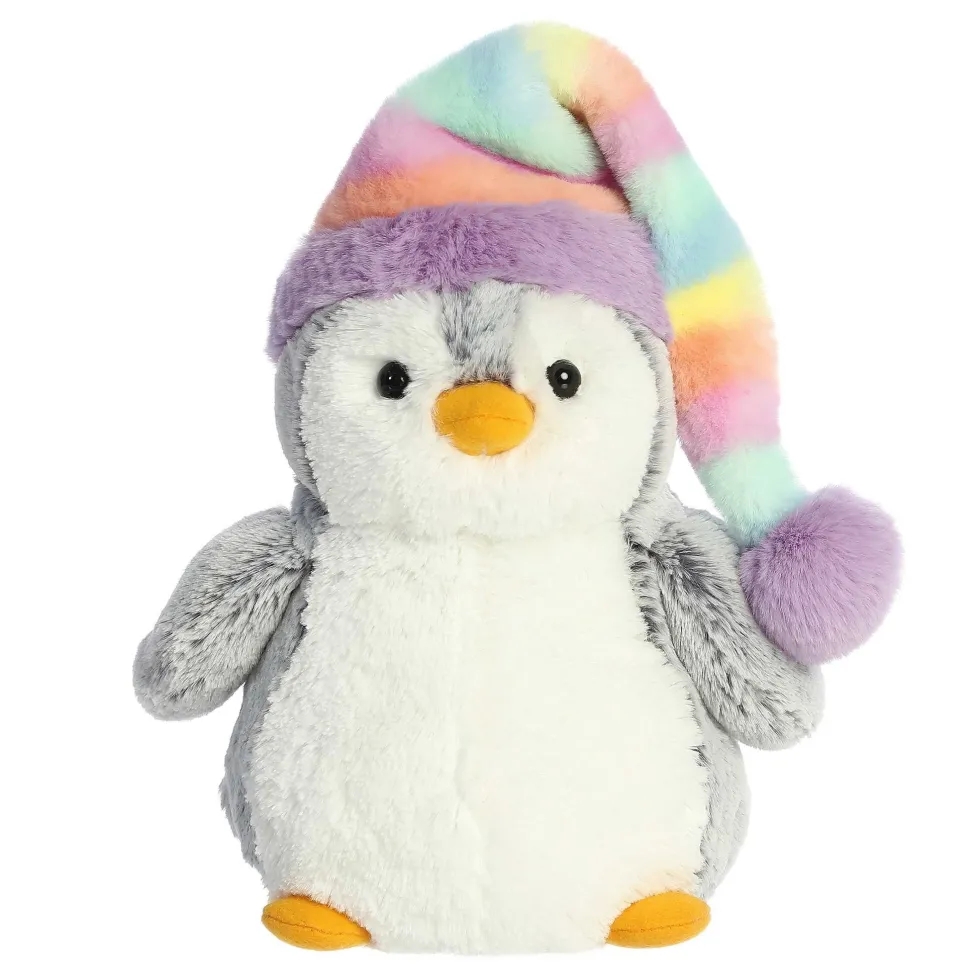Aurora PomPom Penguin Rainbow Hat 7