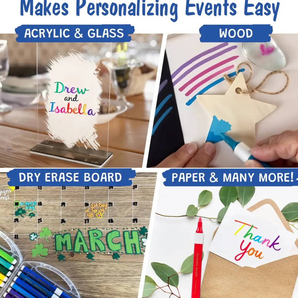 Magic Stix Washable Acrylic Markers 36 Pack