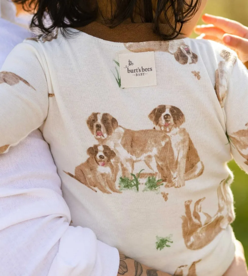 Burt's Bees Organic Baby One-Piece Sleeper St. Bernard