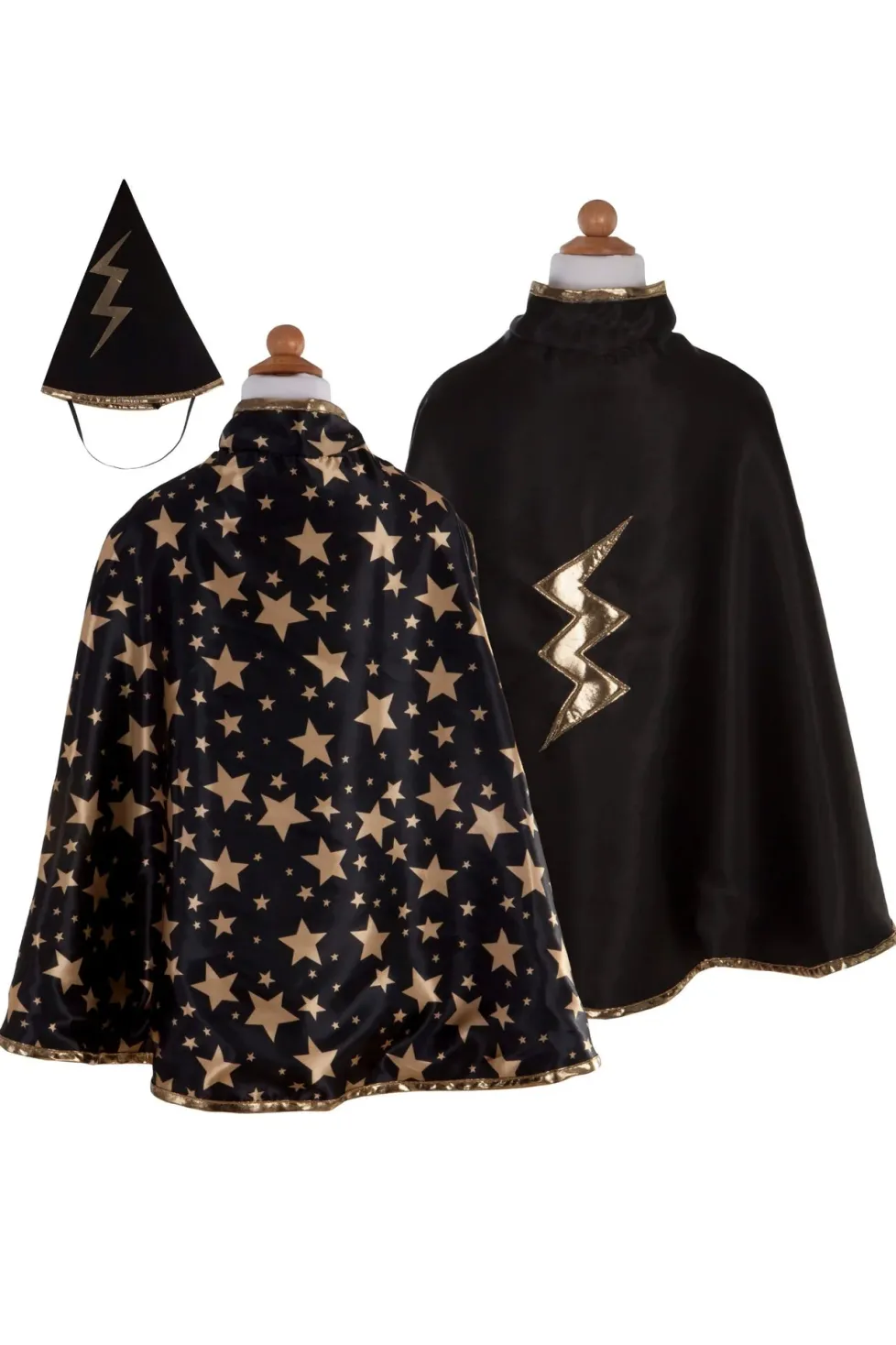 Great Pretenders Reversible Wizard Cape and Hat Size 4/6