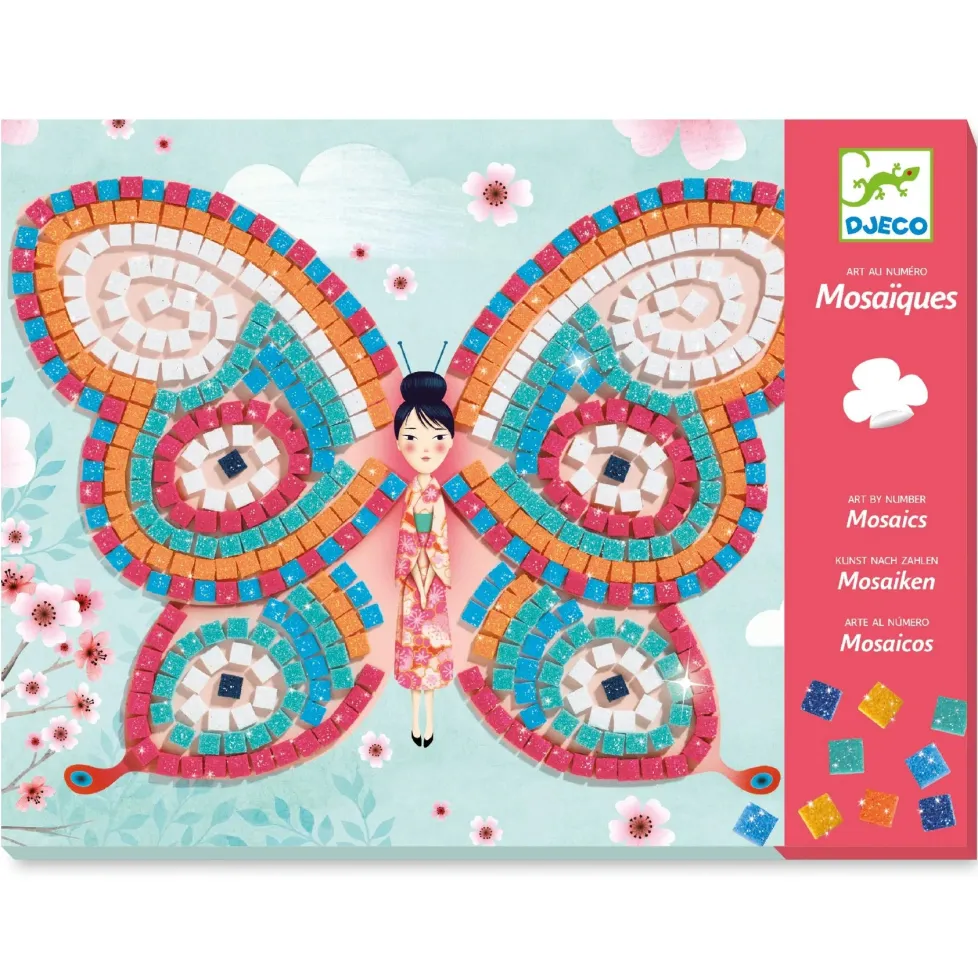Djeco Sticker Mosaic Craft Kit: Butterflies