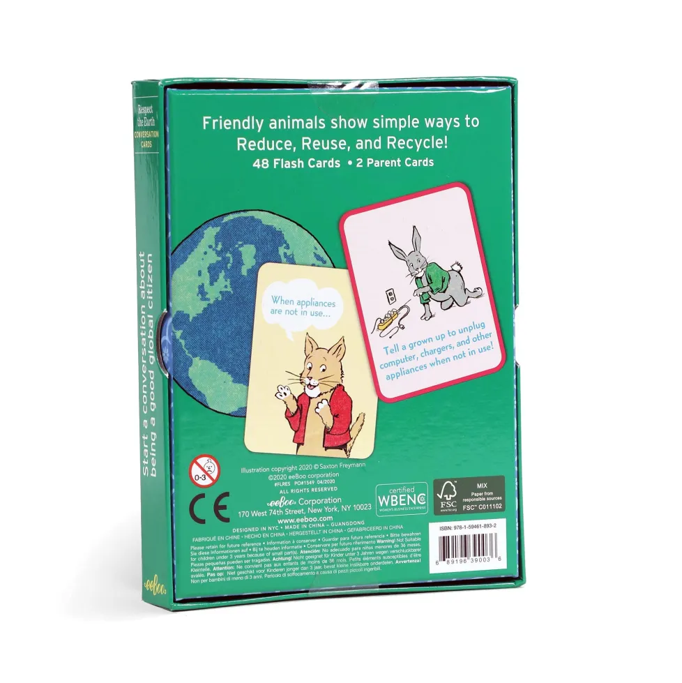 eeBoo Conversation Cards- Respect the Earth
