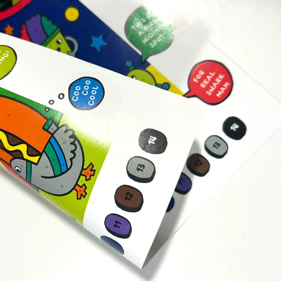 Ooly Colortopia Color By Number Paint Marker Kit - Epic Adventures