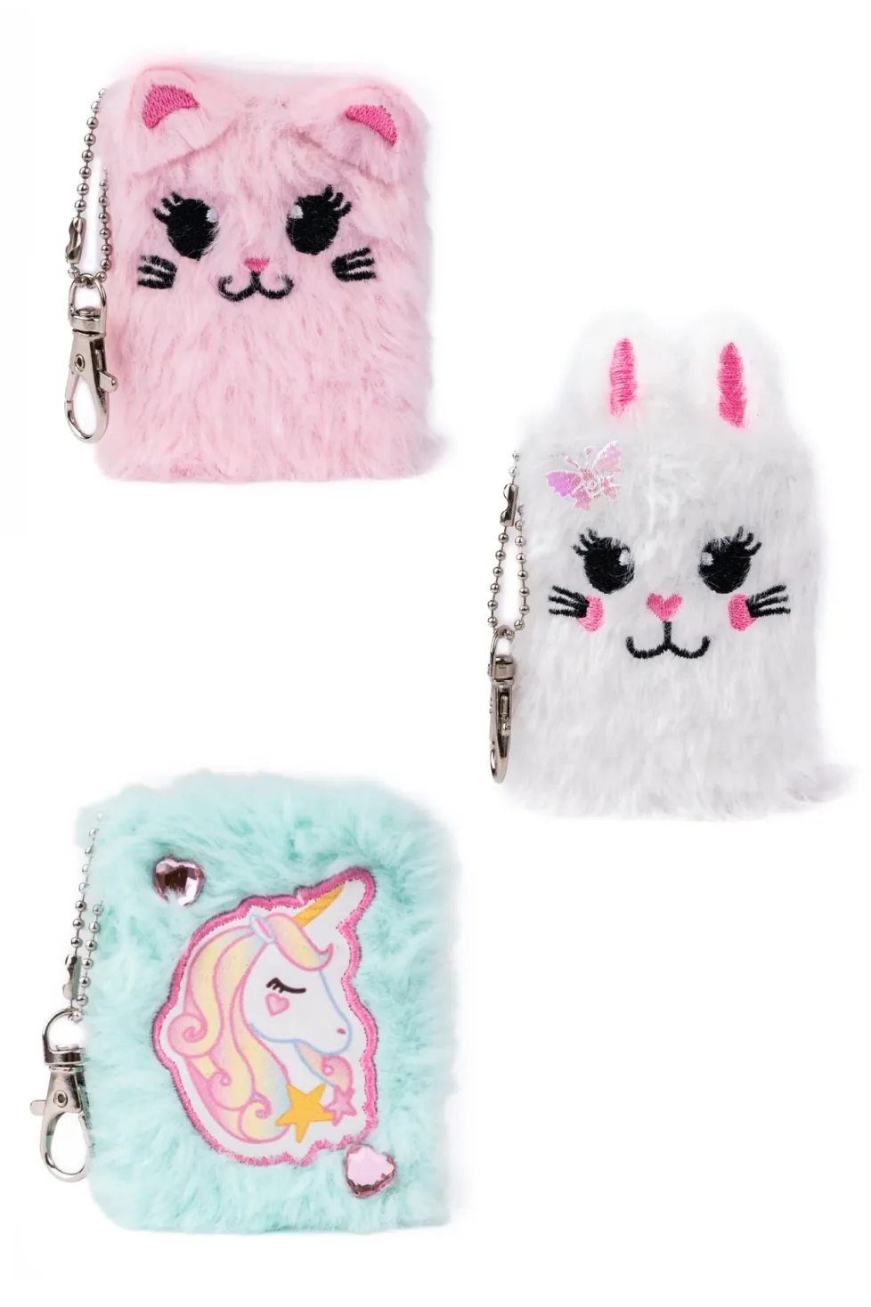 Great Pretenders Mini Furry Friends Keychain Journals