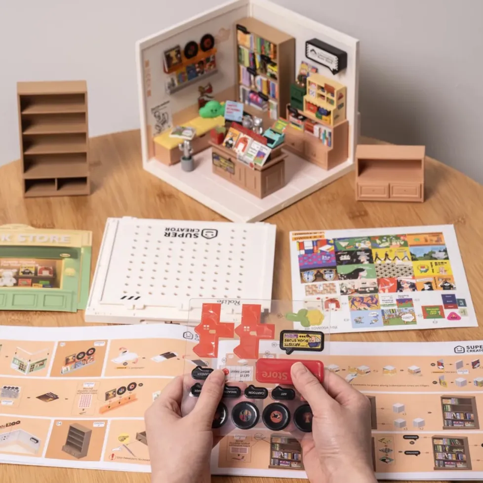 Hands Craft DIY Miniature House Kit: Fascinating Book Store
