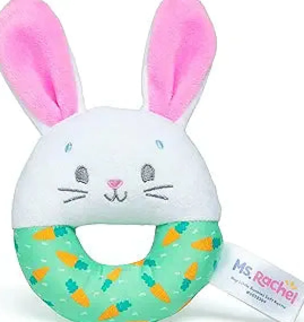 Gund Ms. Rachel Little Hop Bunny Soft Rattle